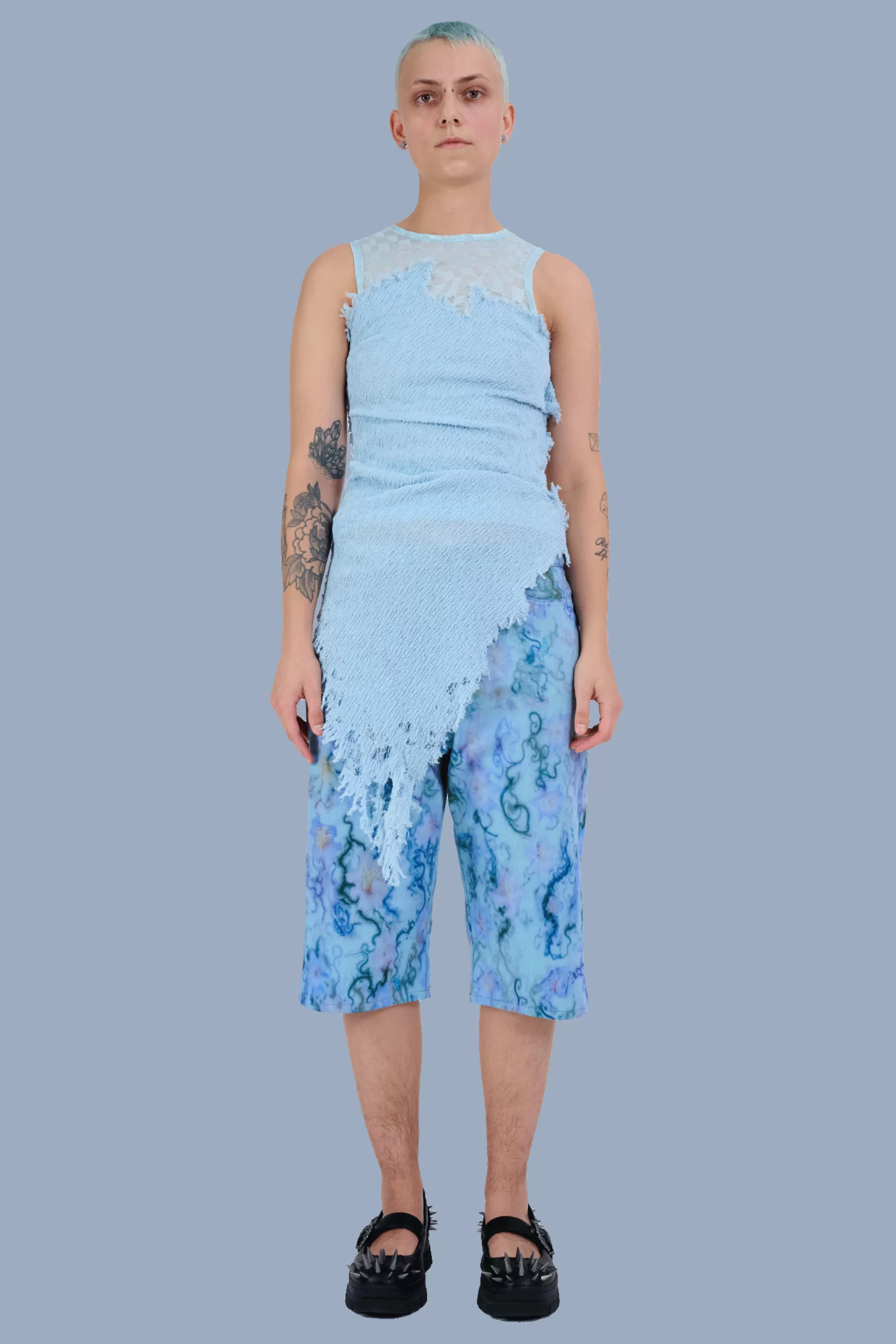 BLUE THORN MIKAELA JORTS | Collina Strada Outlet