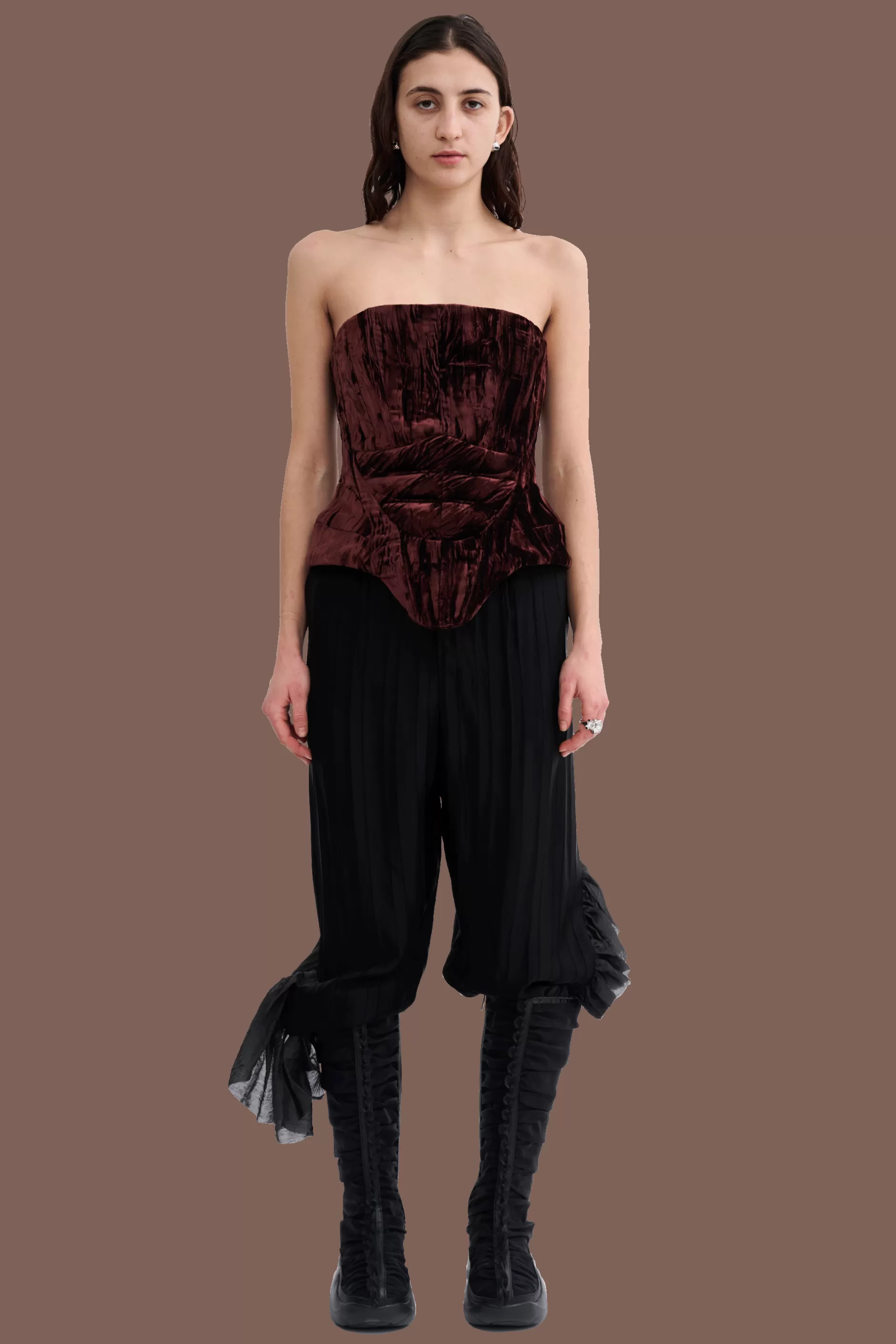 BROWN STRONG CORSET | Collina Strada Online