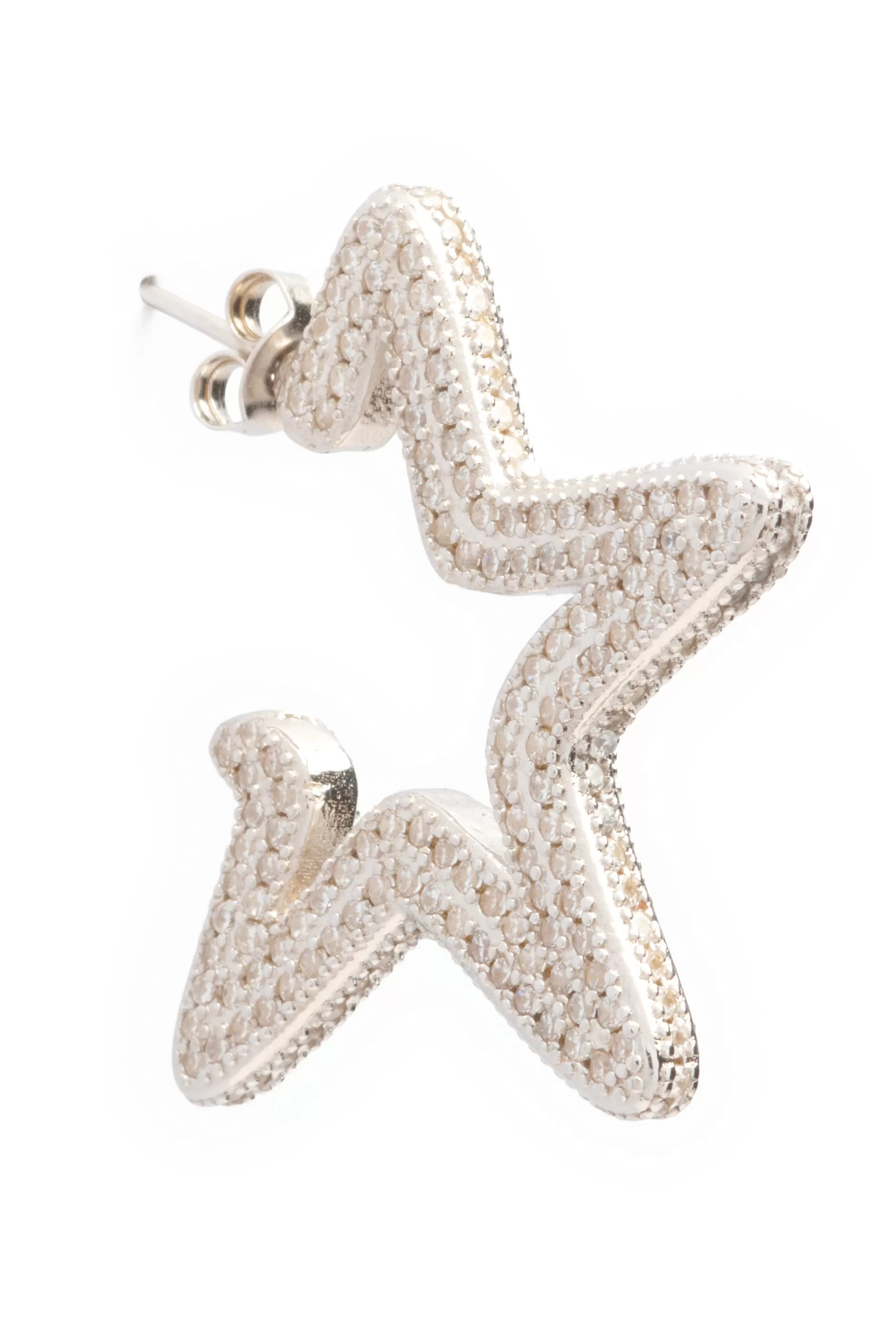 CRYSTAL CLEAR SUPER STAR HOOPS | Collina Strada Cheap