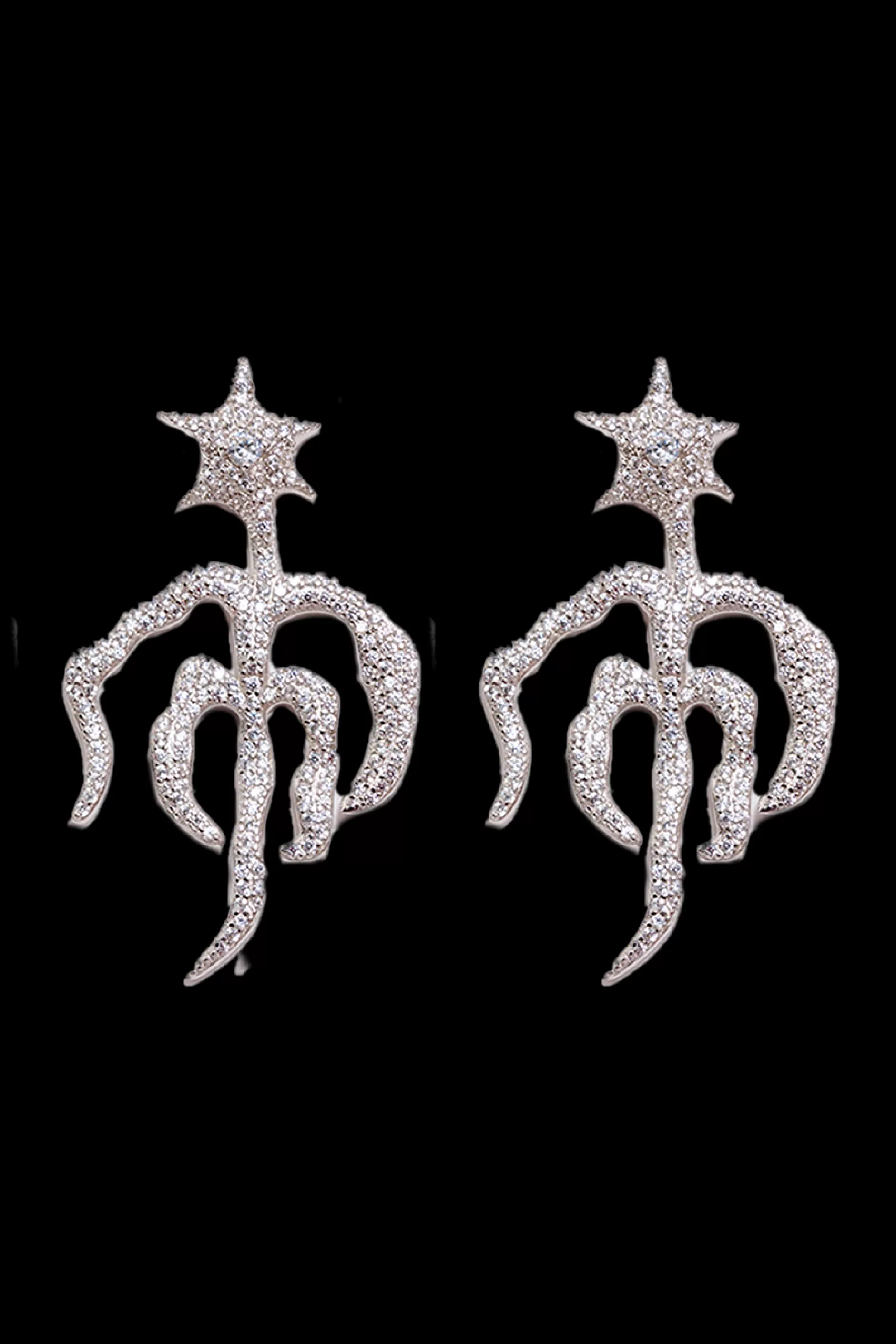 CRYSTAL SPROUTING STAR EARRING | Collina Strada Discount