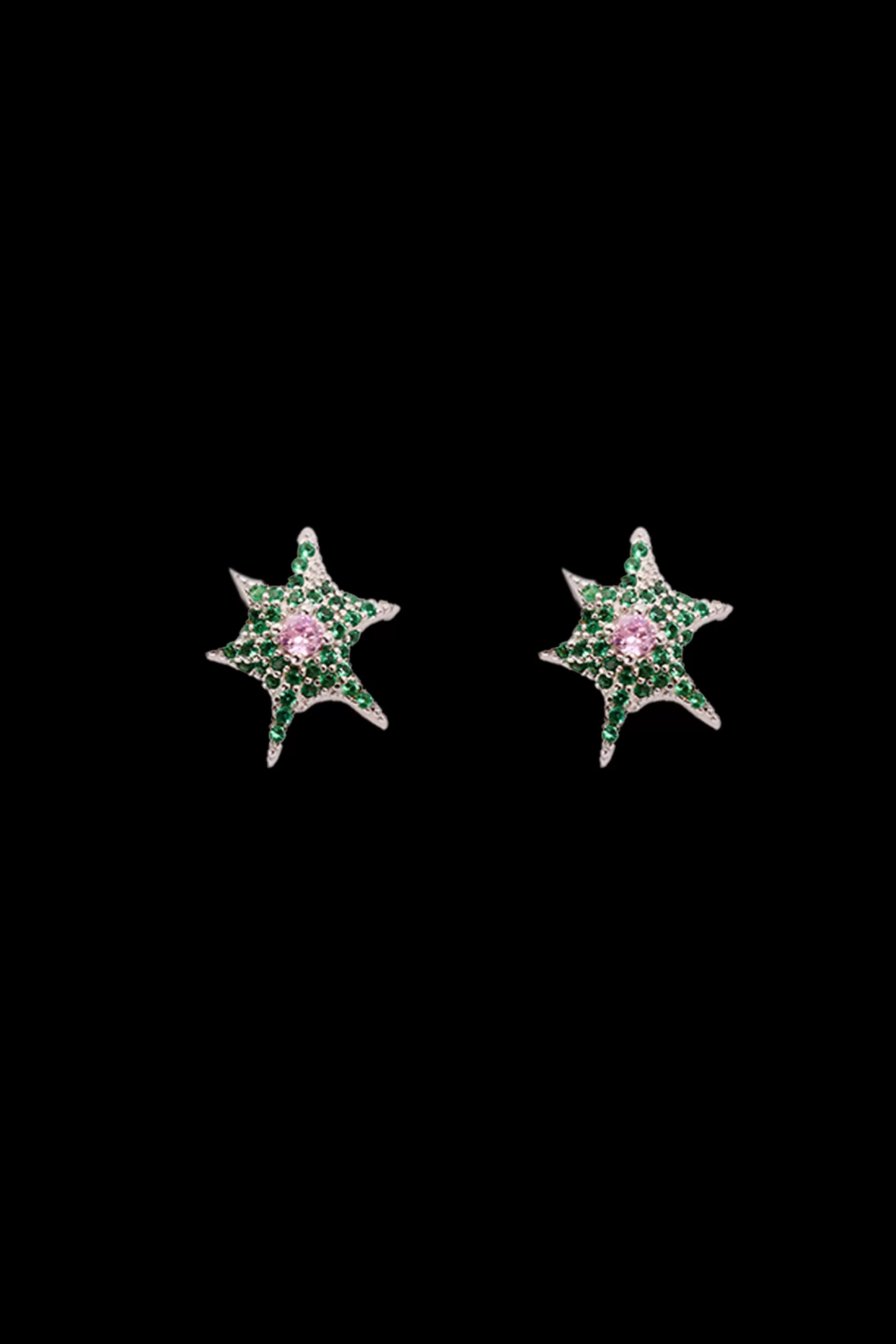 EMERALD STARBURST STUDS | Collina Strada Fashion