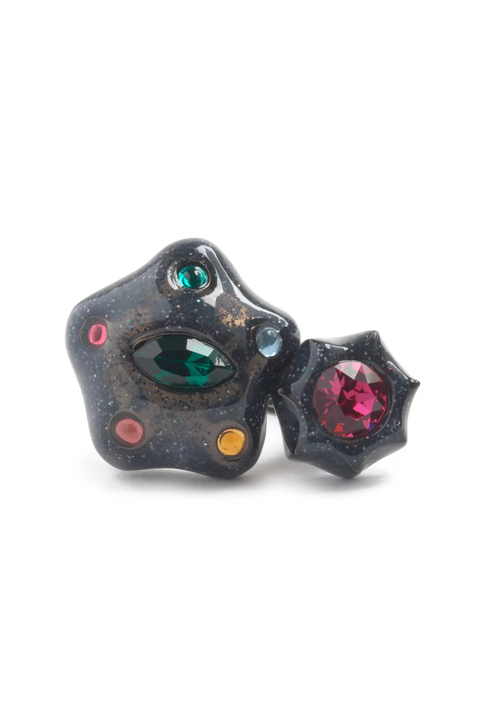 GLITTER BLACK STARLET RING | Collina Strada Hot