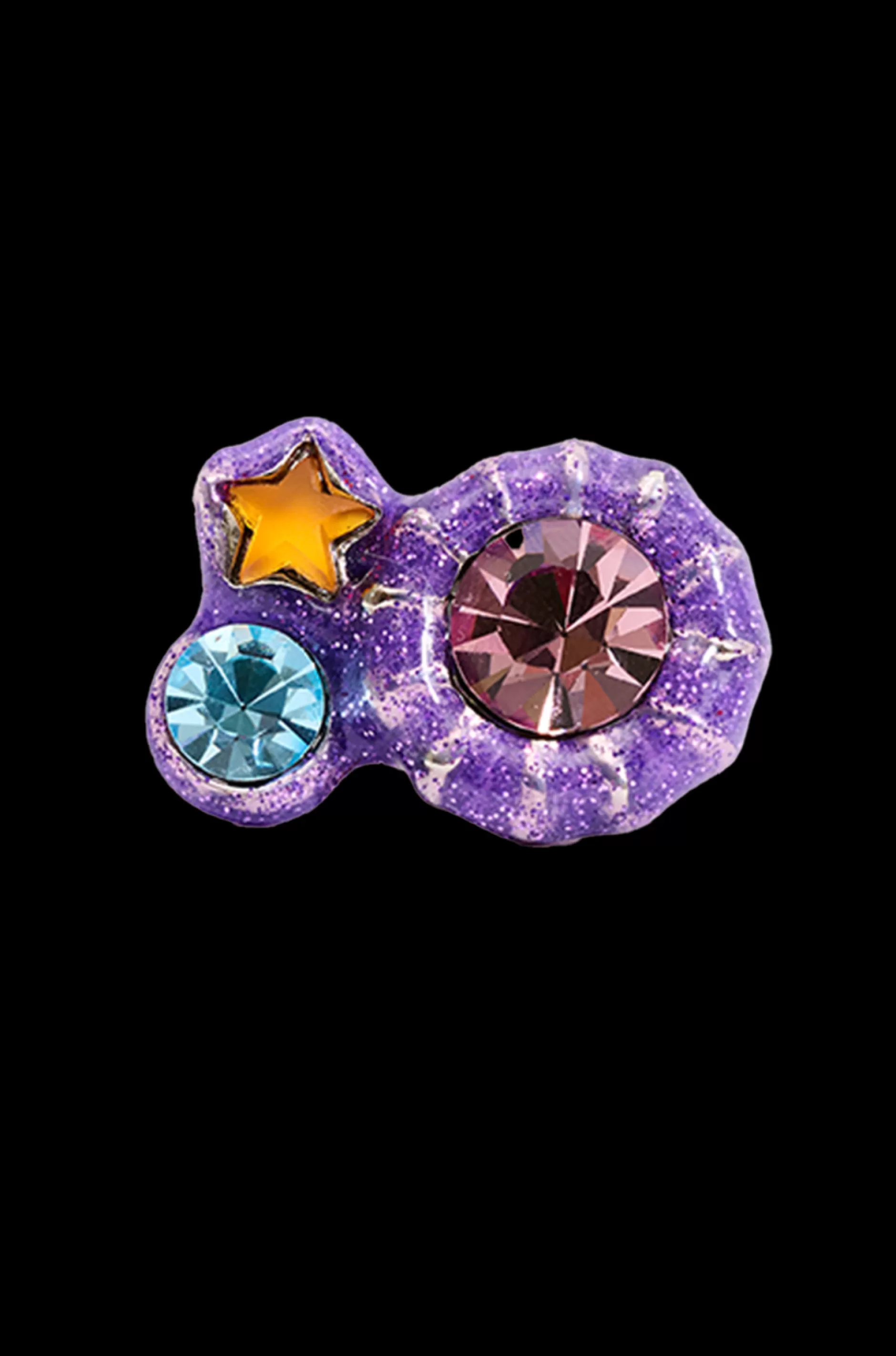 GLITTER LILAC CANDY GEM RING | Collina Strada New