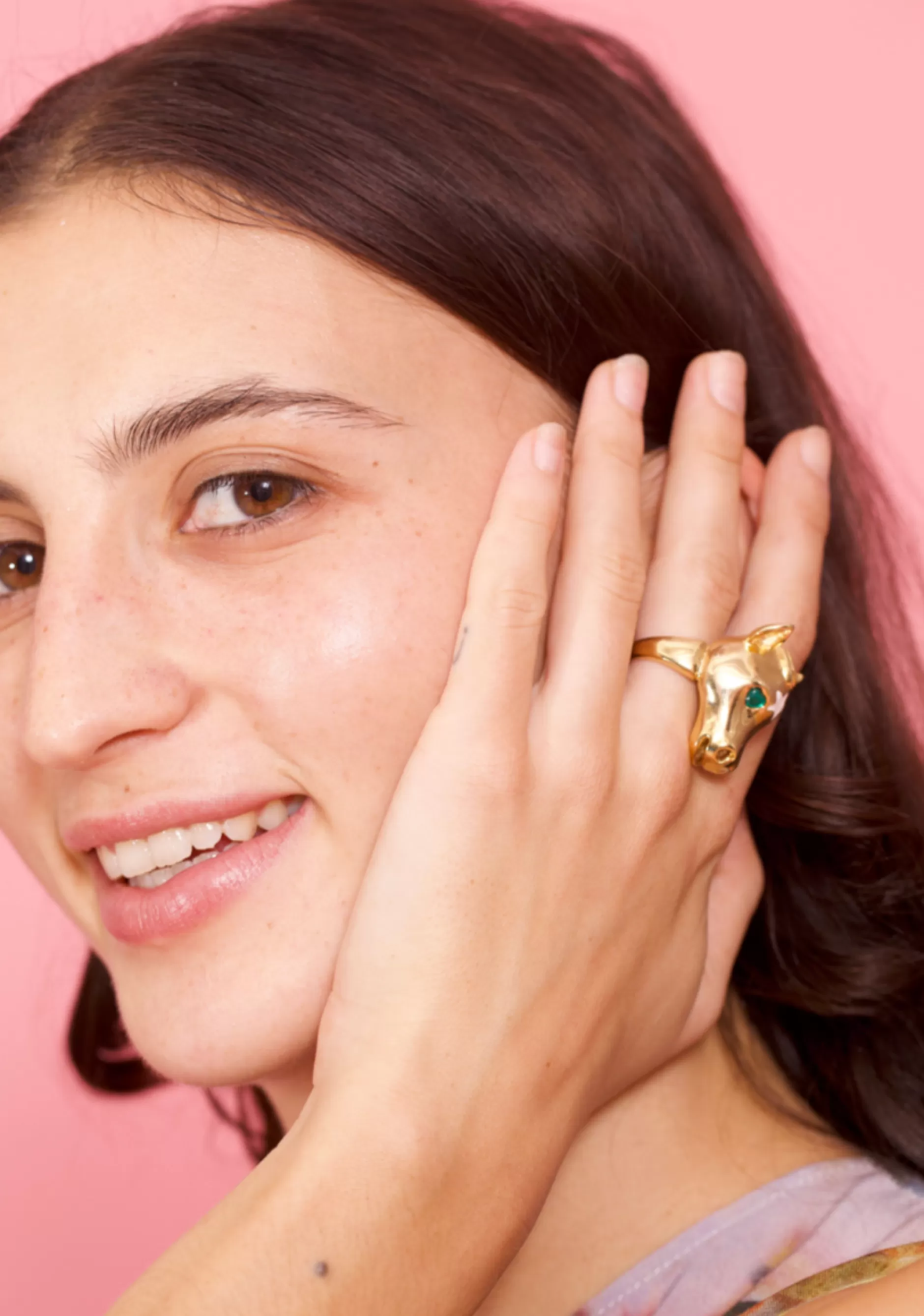 GOLD BABY PONY RING | Collina Strada Outlet