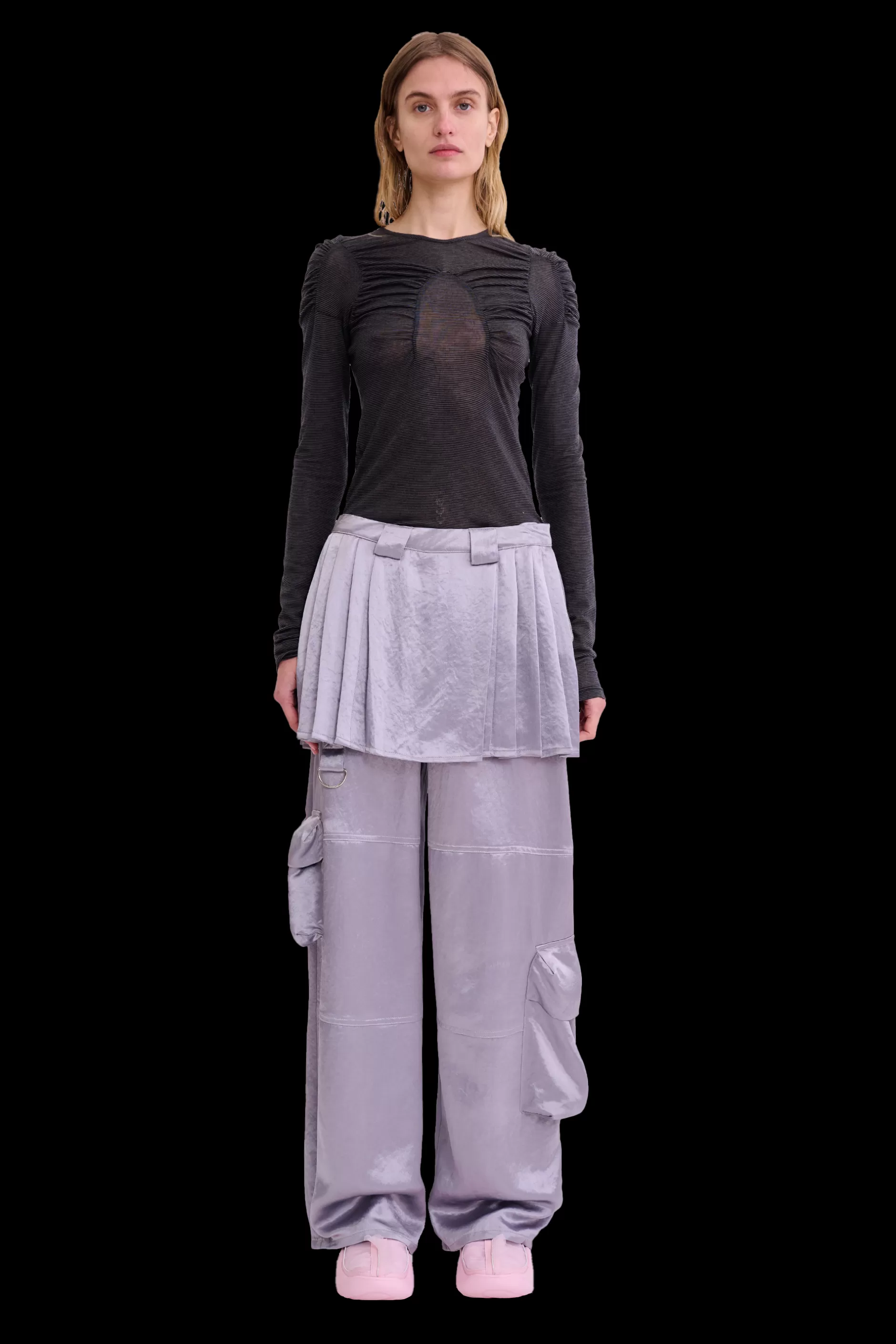 GREY CLOVER SKIRT CARGO PANT | Collina Strada Best