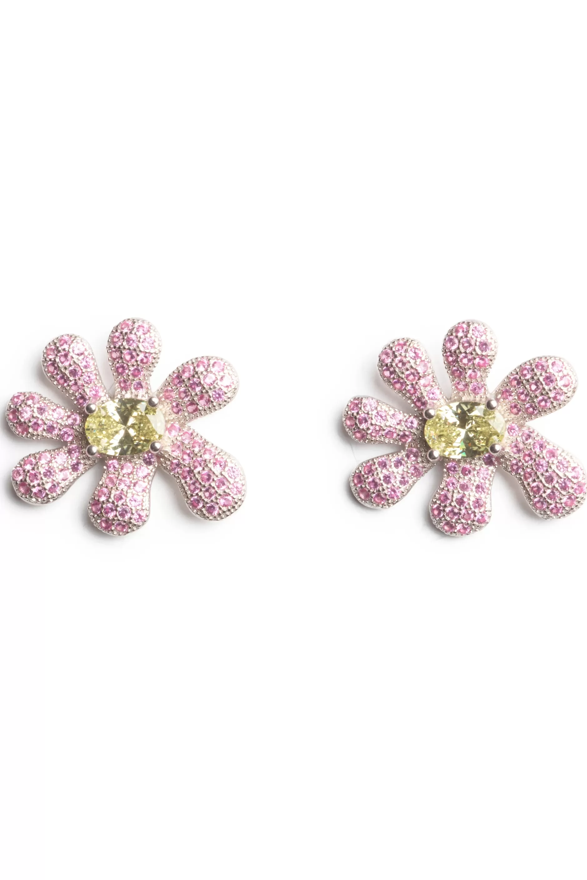 HOT PINK CANARY SQUASHED BLOSSOM EARRING | Collina Strada Fashion