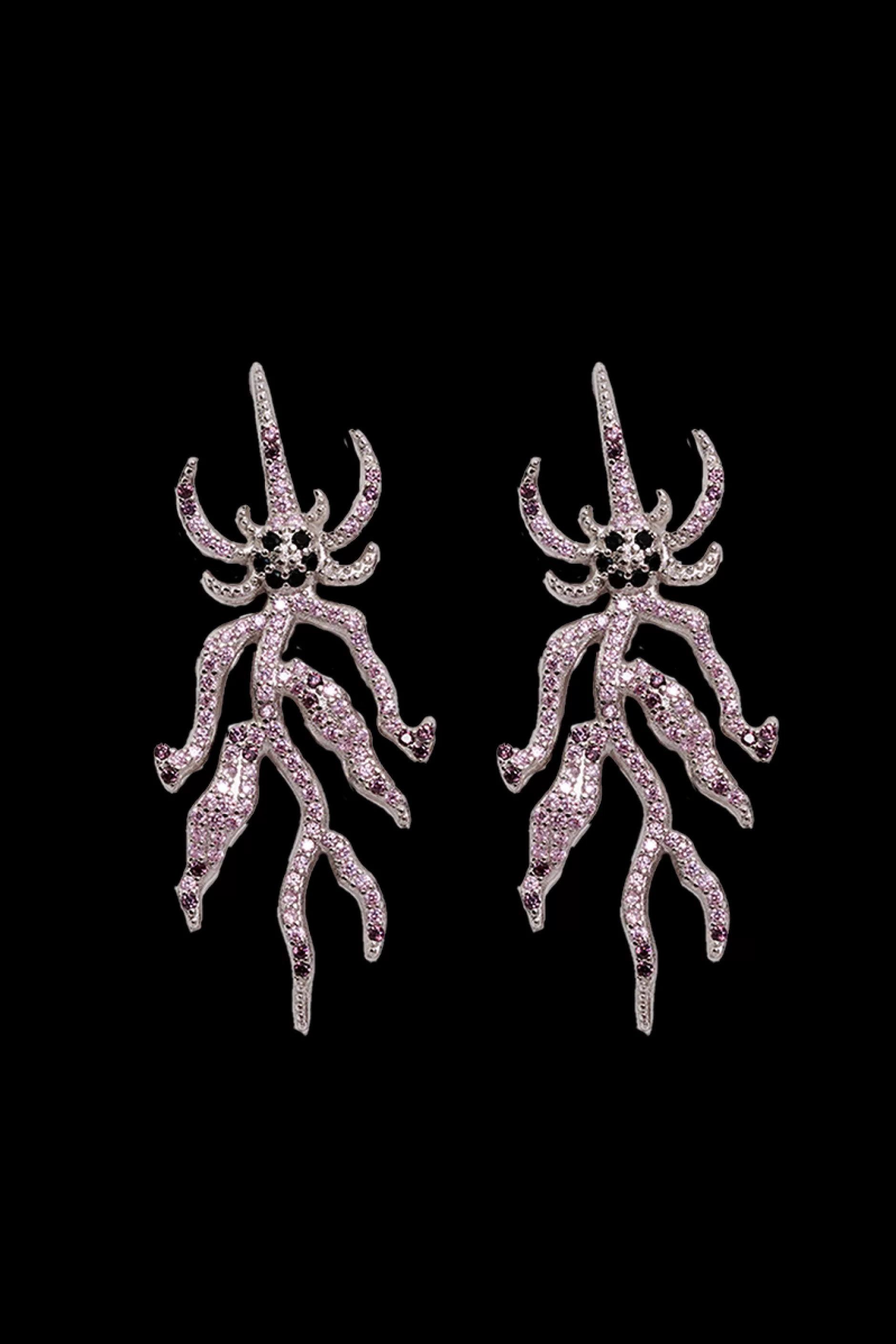 LIGHT ROSE SPIKE MONSTER EARRING | Collina Strada Discount