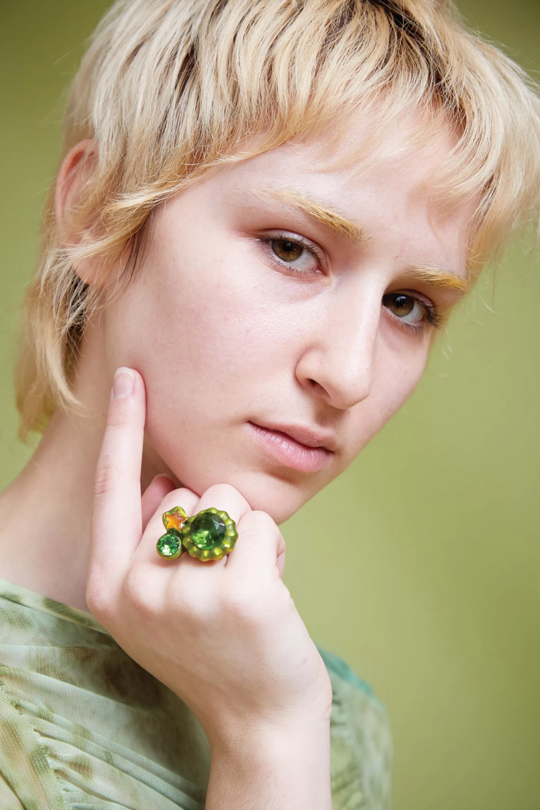 LIME CANDY GEM RING | Collina Strada Outlet