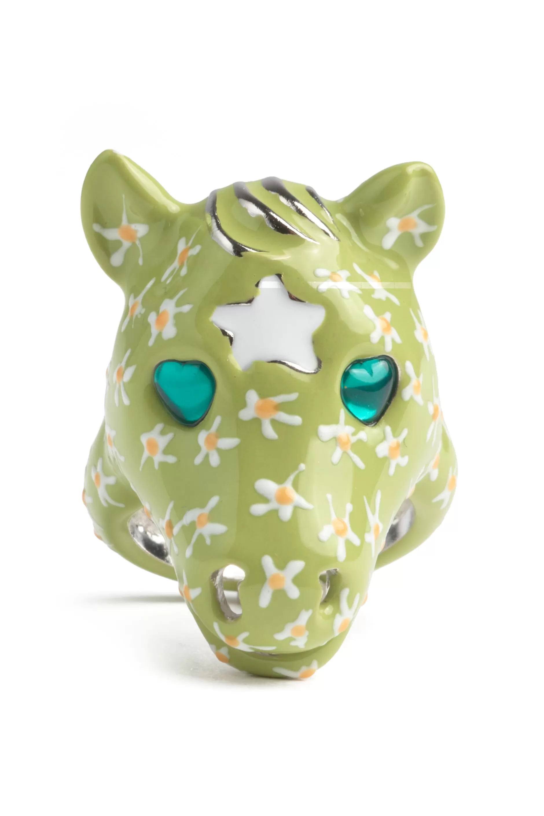 LIME FLOWERS BABY PONY RING | Collina Strada Store