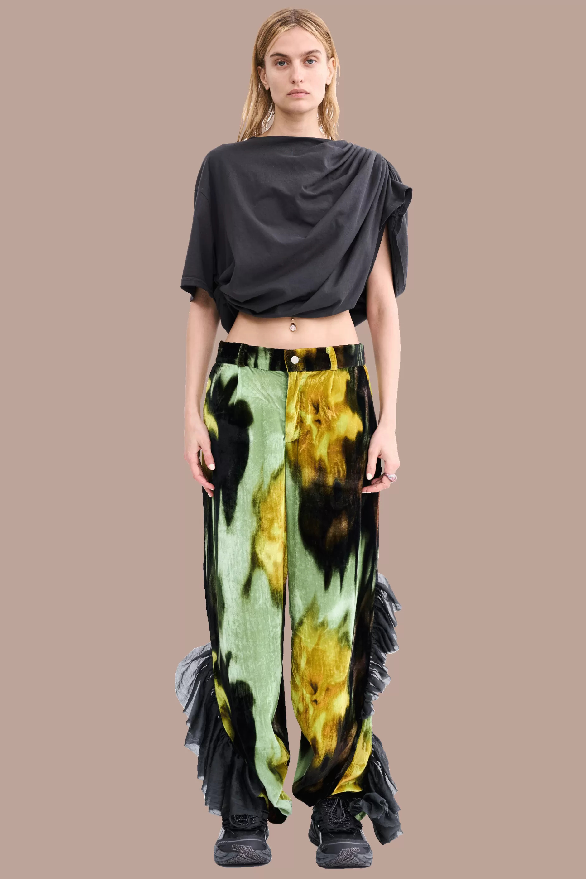 MELTING BLOOM DANTE RUFFLE TROUSER | Collina Strada Sale