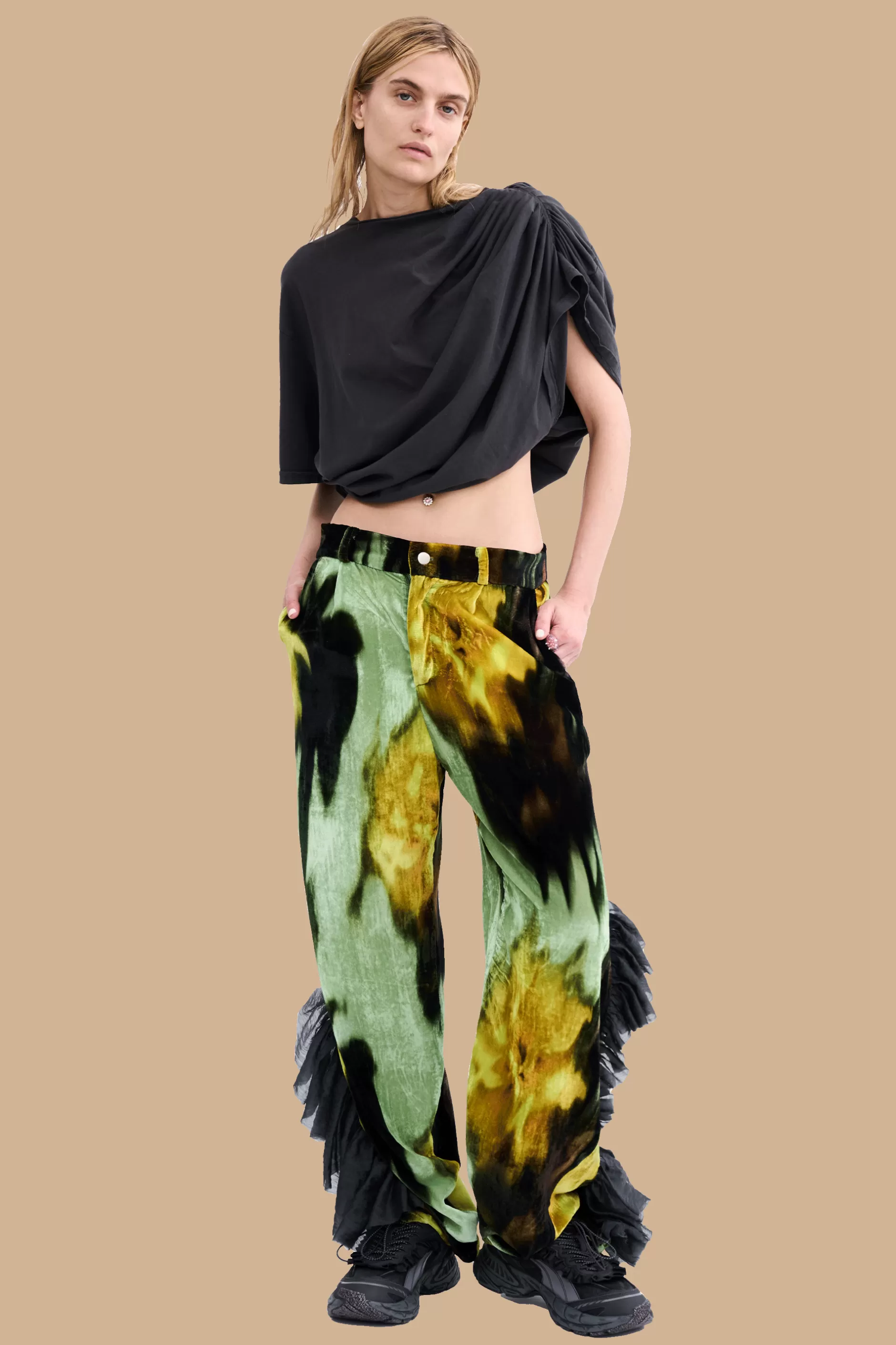 MELTING BLOOM DANTE RUFFLE TROUSER | Collina Strada Sale