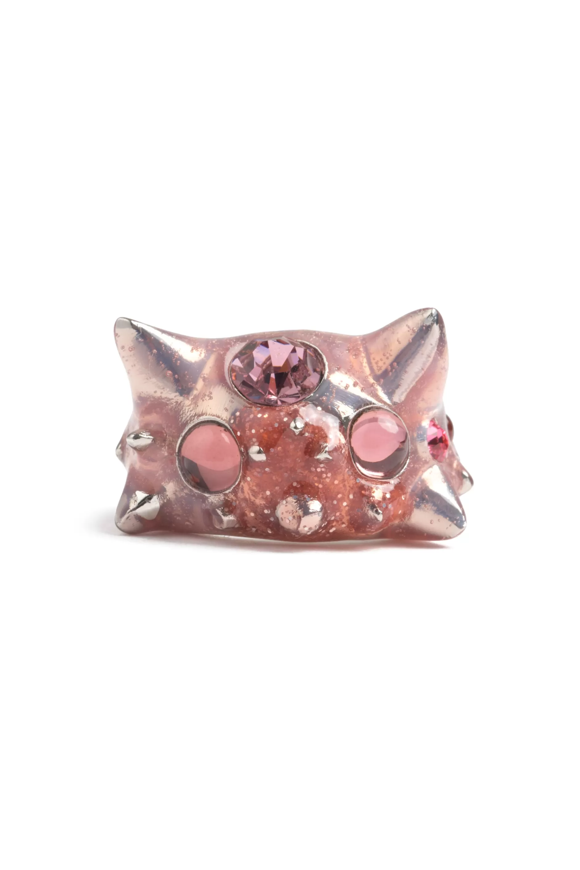 METALLIC PINK ALIEN RING | Collina Strada Online