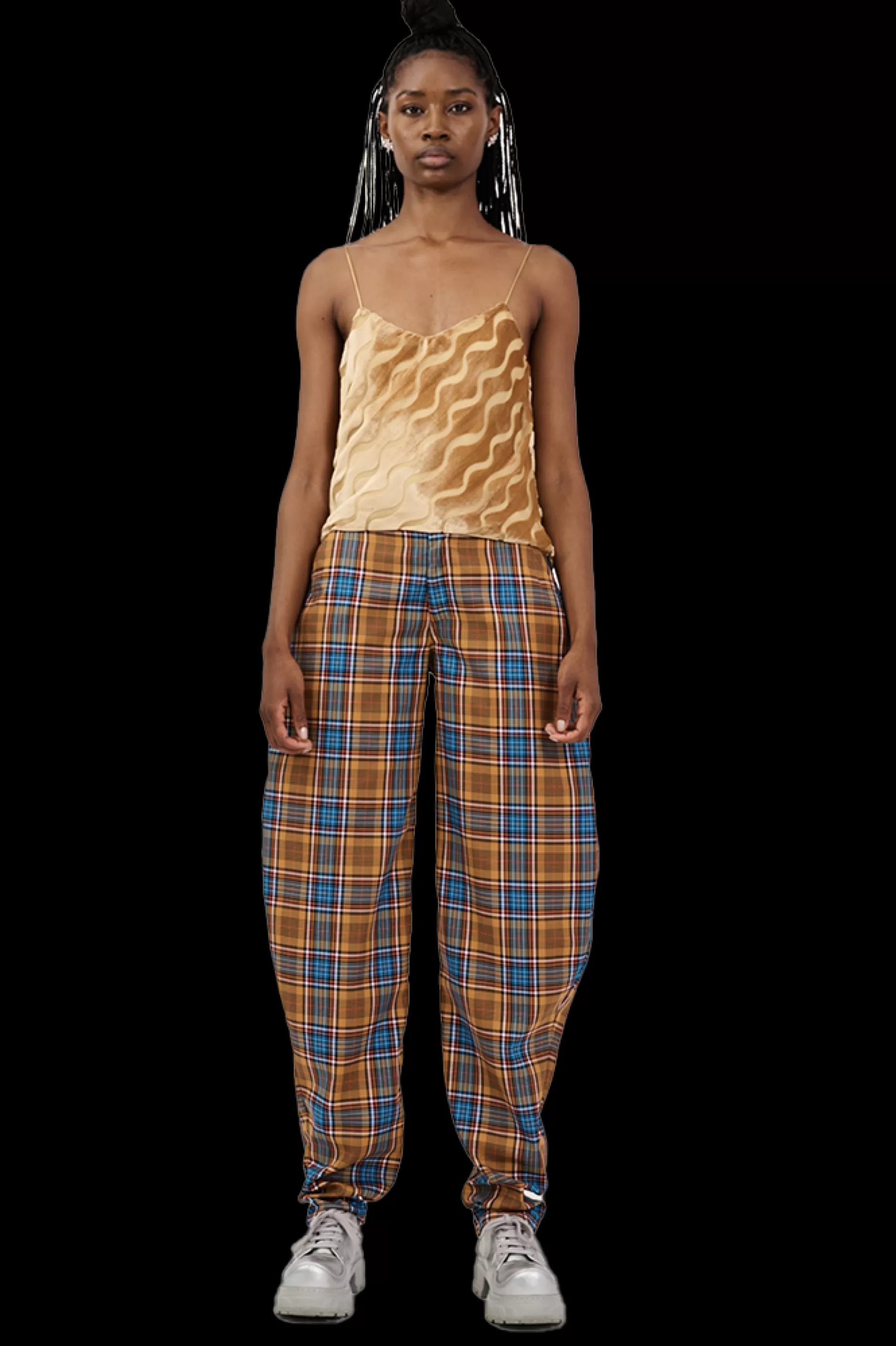 MUSTARD PLAID GRR PANT | Collina Strada New