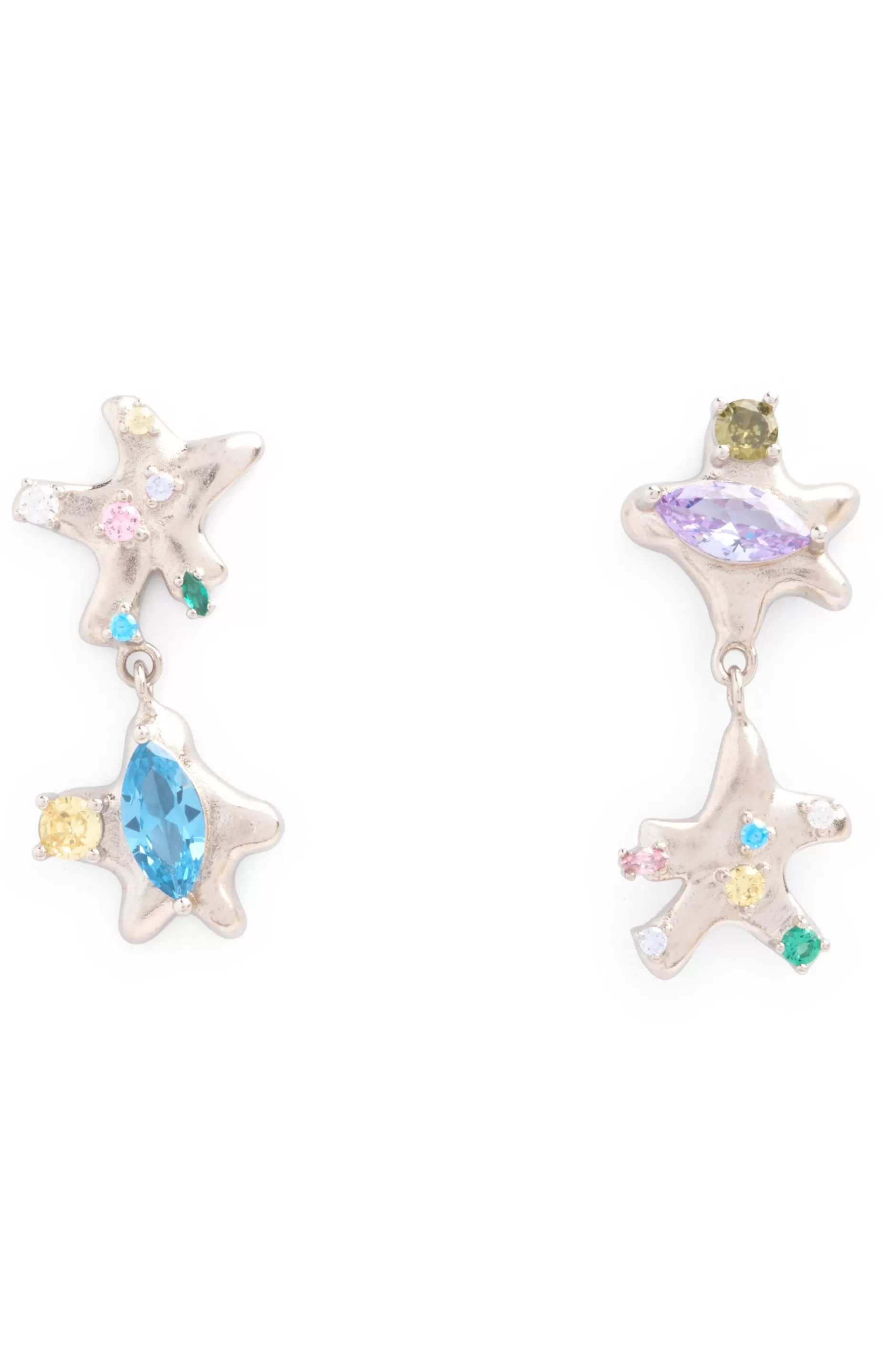 PARTY MIX STAR DANGLE EARRINGS | Collina Strada Cheap