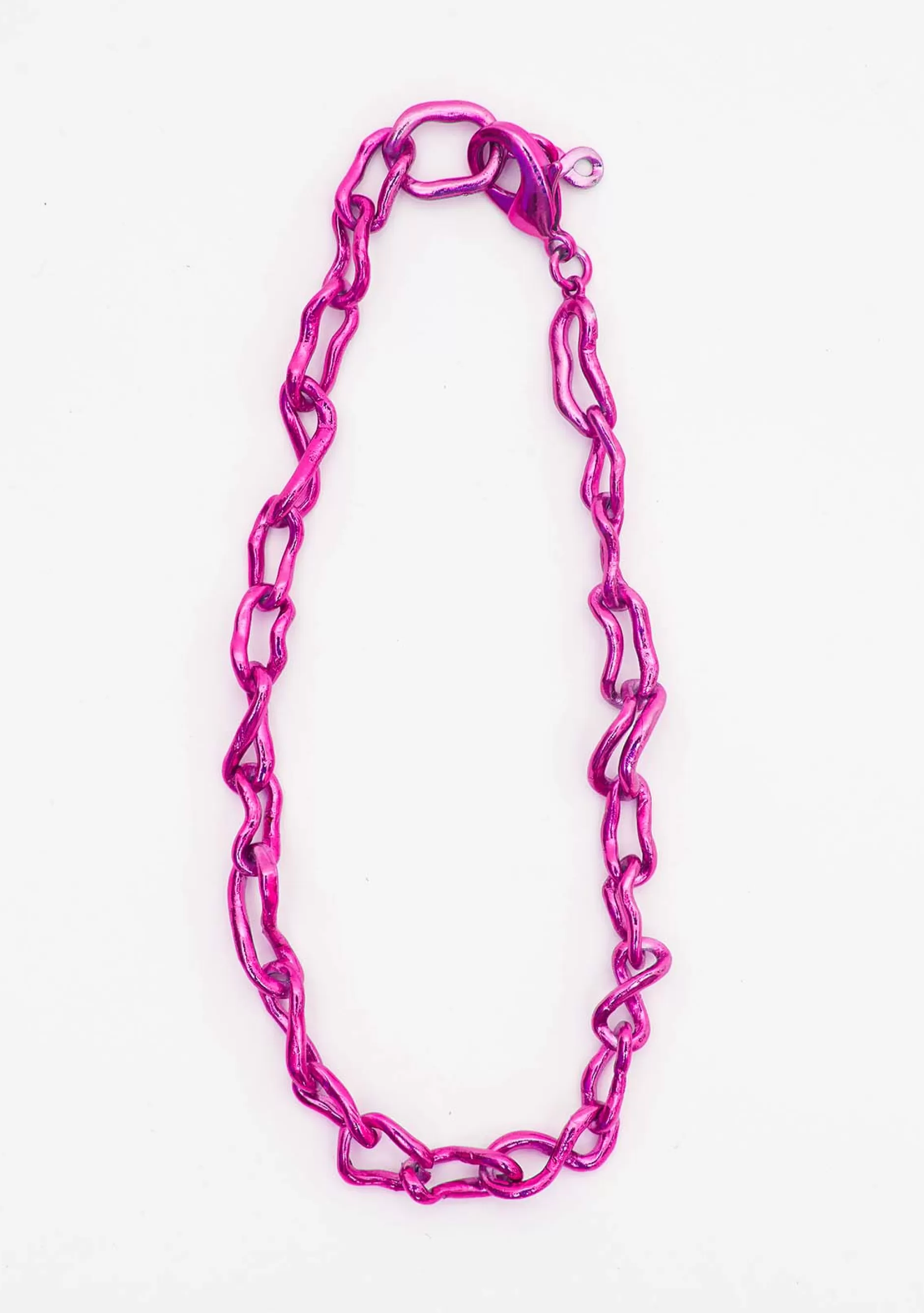 PINK CRUSHED CHAIN NECKLACE | Collina Strada Discount