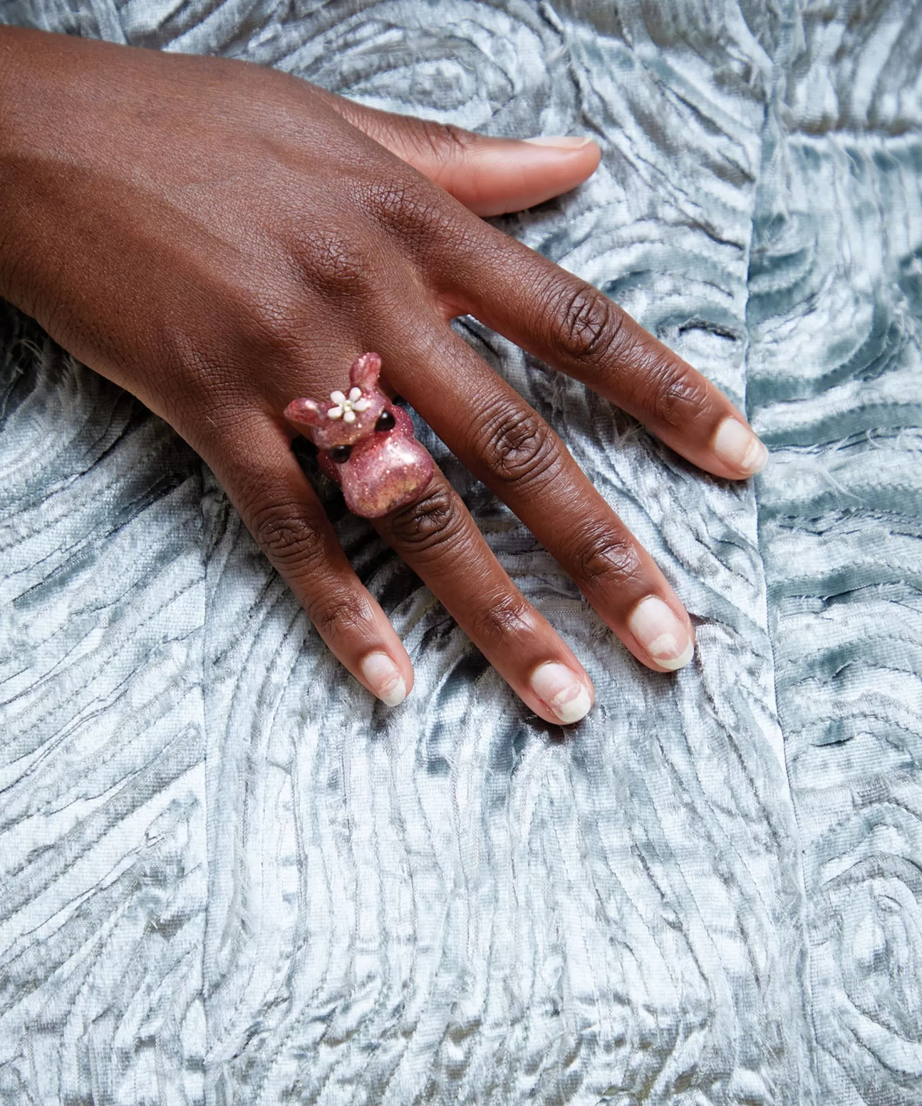 PINK GLITTER HIPPO RING | Collina Strada Best