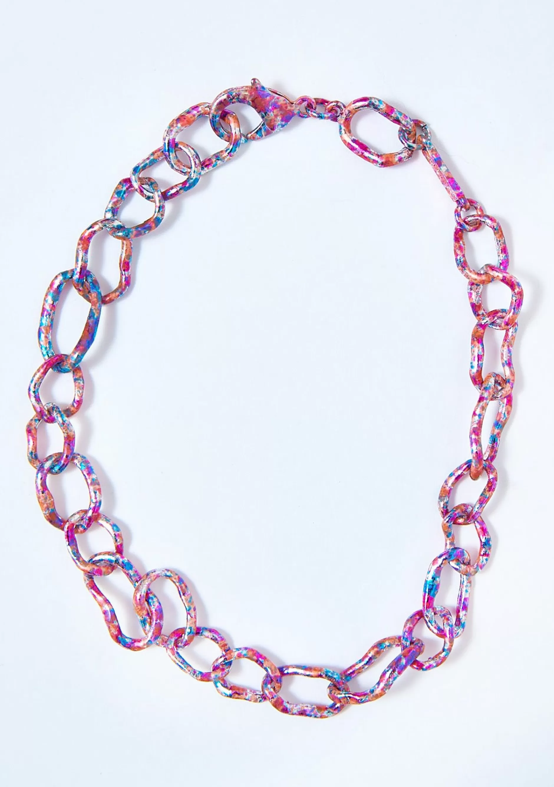 RAINBOW POLKA PARTY CRUSHED CHAIN NECKLACE | Collina Strada Hot