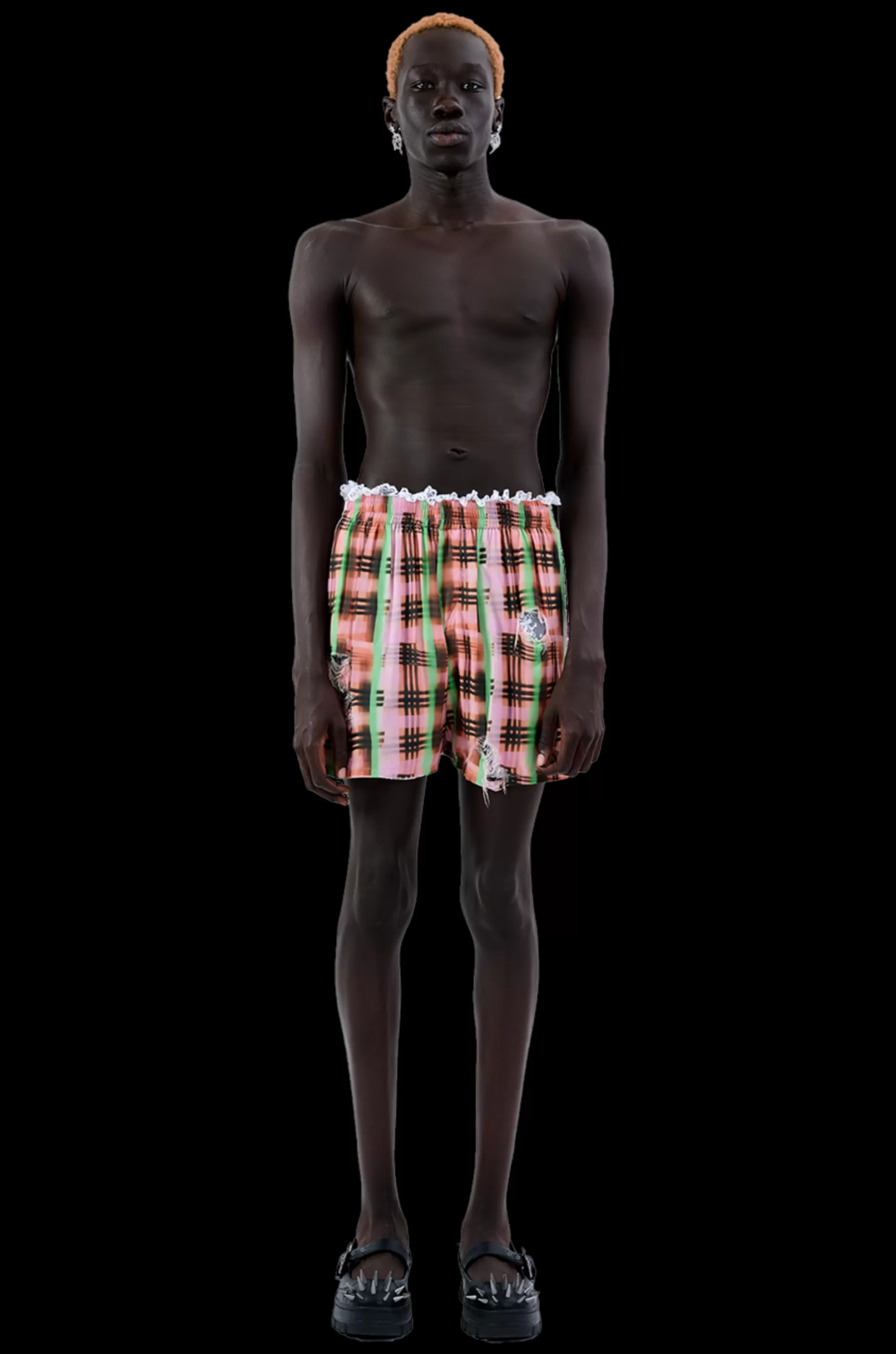 REGENERATIVE PLAID ODEON BOXER | Collina Strada Clearance