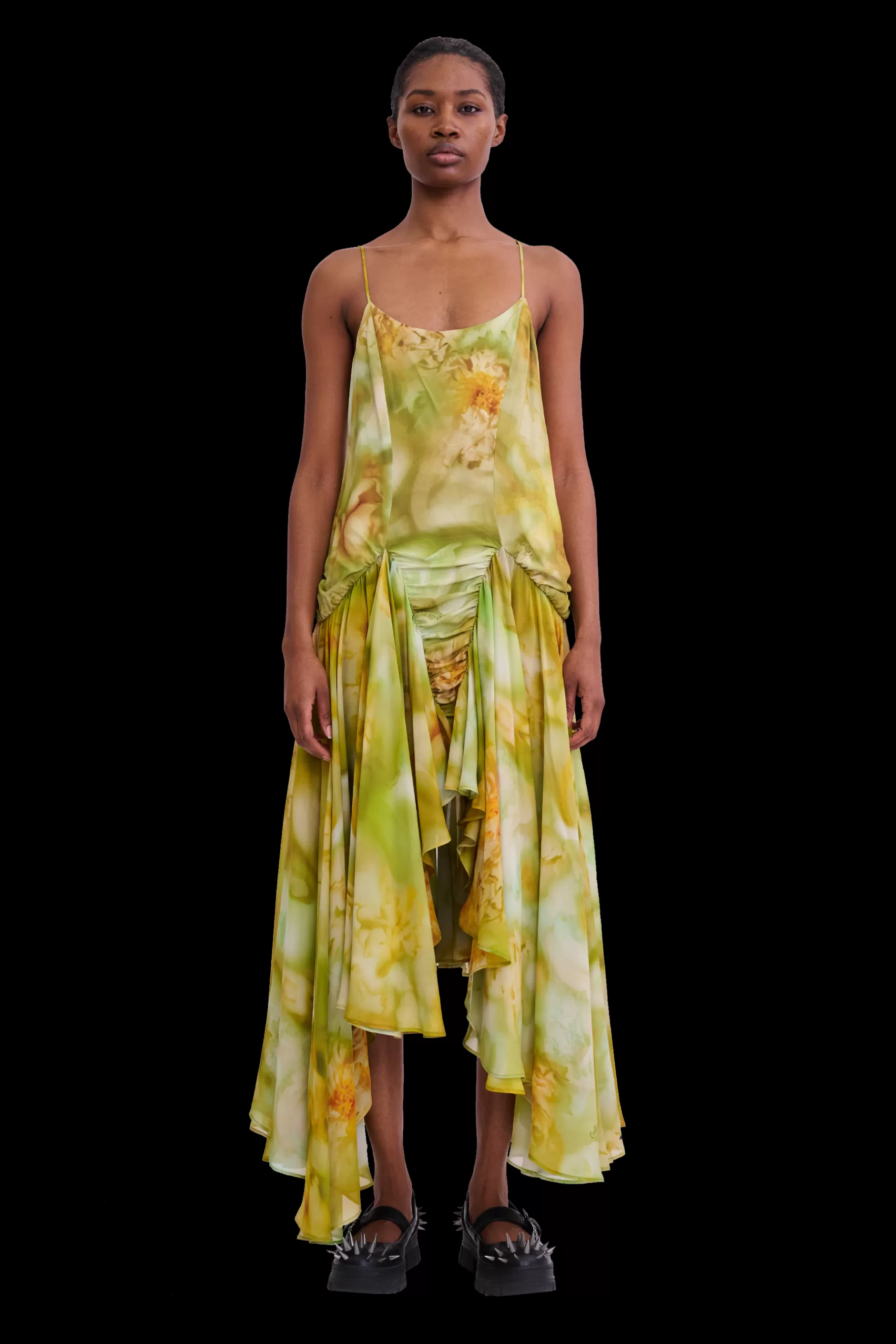 SAGE MOLTEN FLORAL MAGNOLIA DRESS | Collina Strada Sale