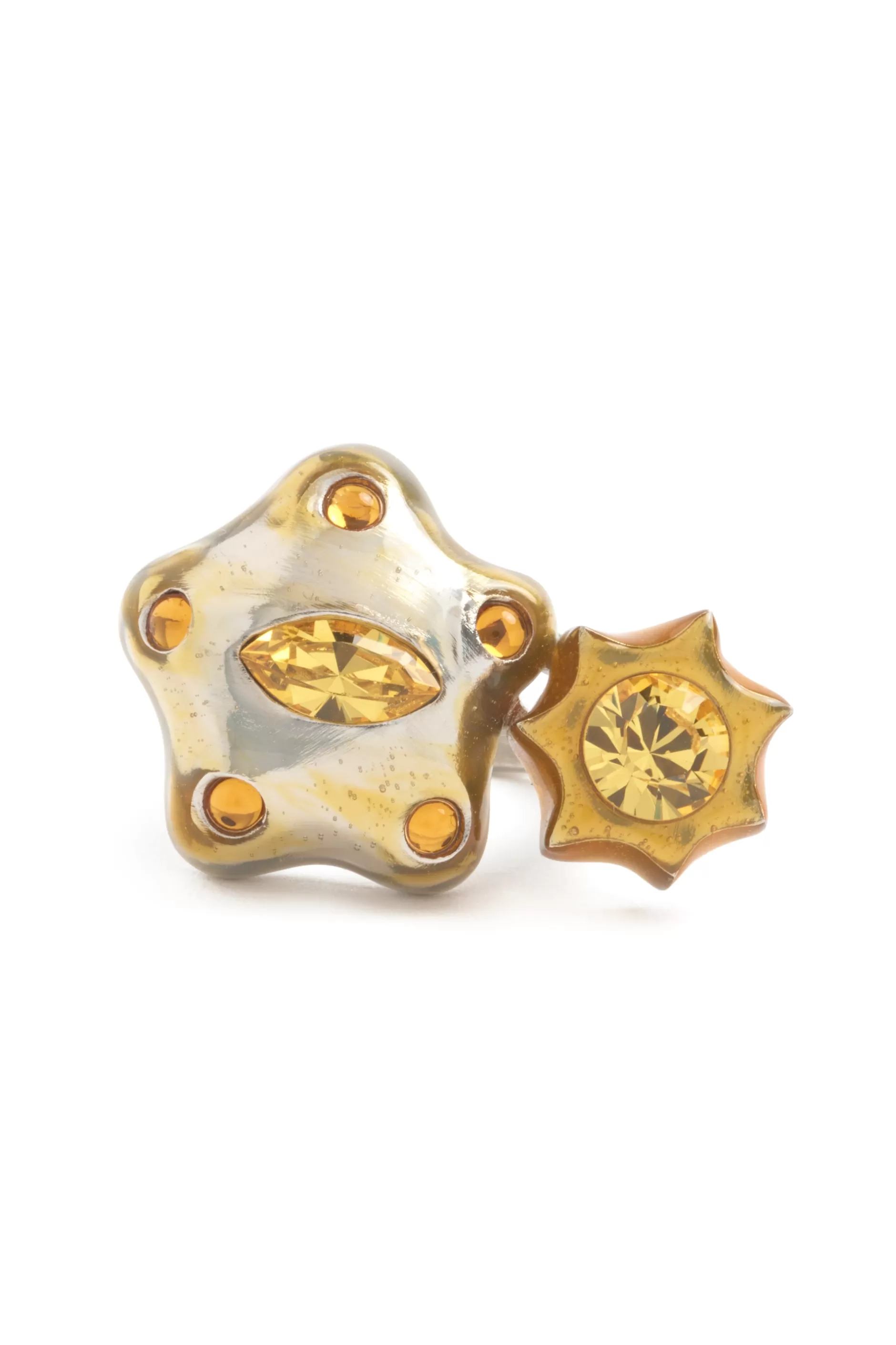 SILVER GOLD STARLET RING | Collina Strada New