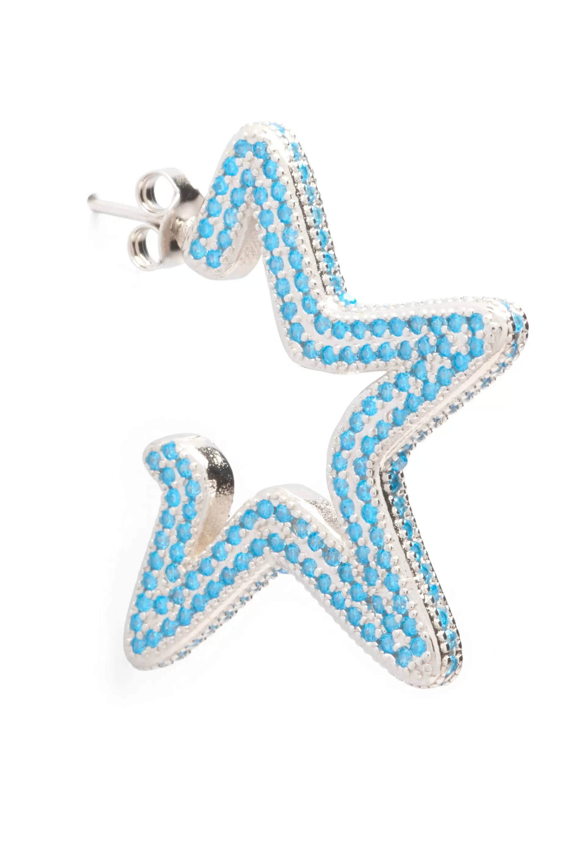 SOFT BLUE SUPER STAR HOOPS | Collina Strada Discount