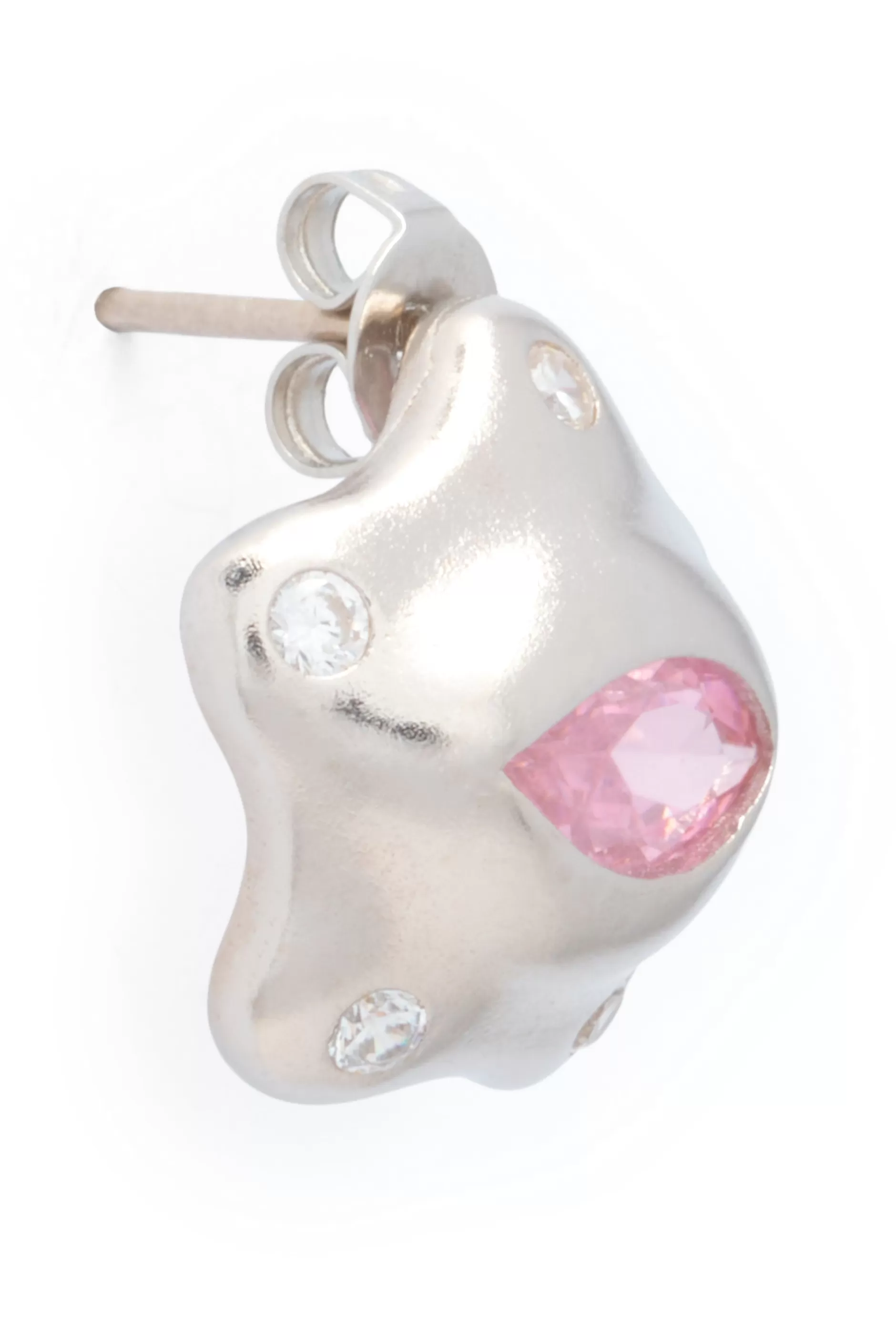 SOFT PINK CLEAR STARLET EARRINGS | Collina Strada Cheap