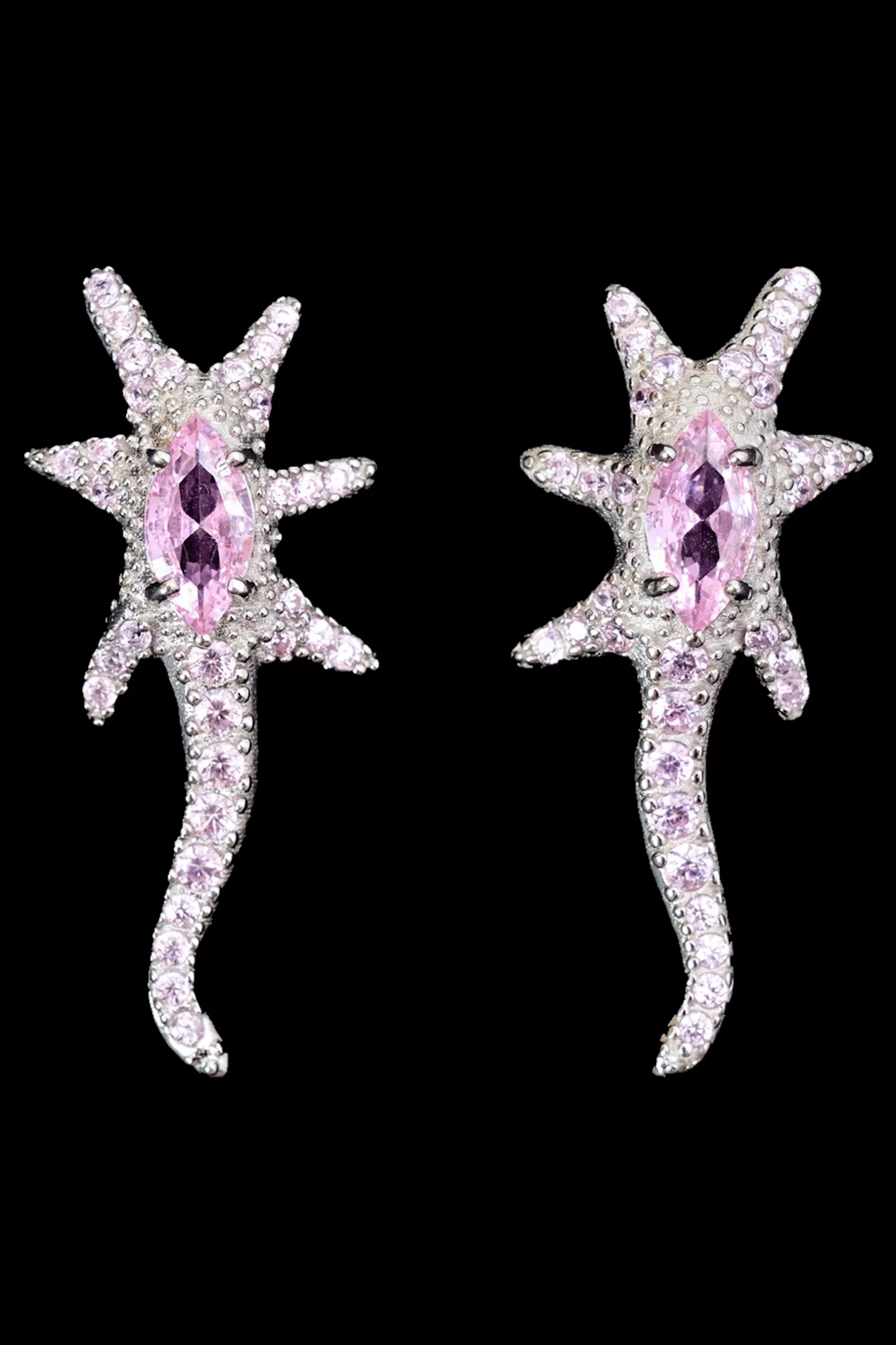 SOFT PINK STAR TRAIL EARRINGS | Collina Strada Flash Sale