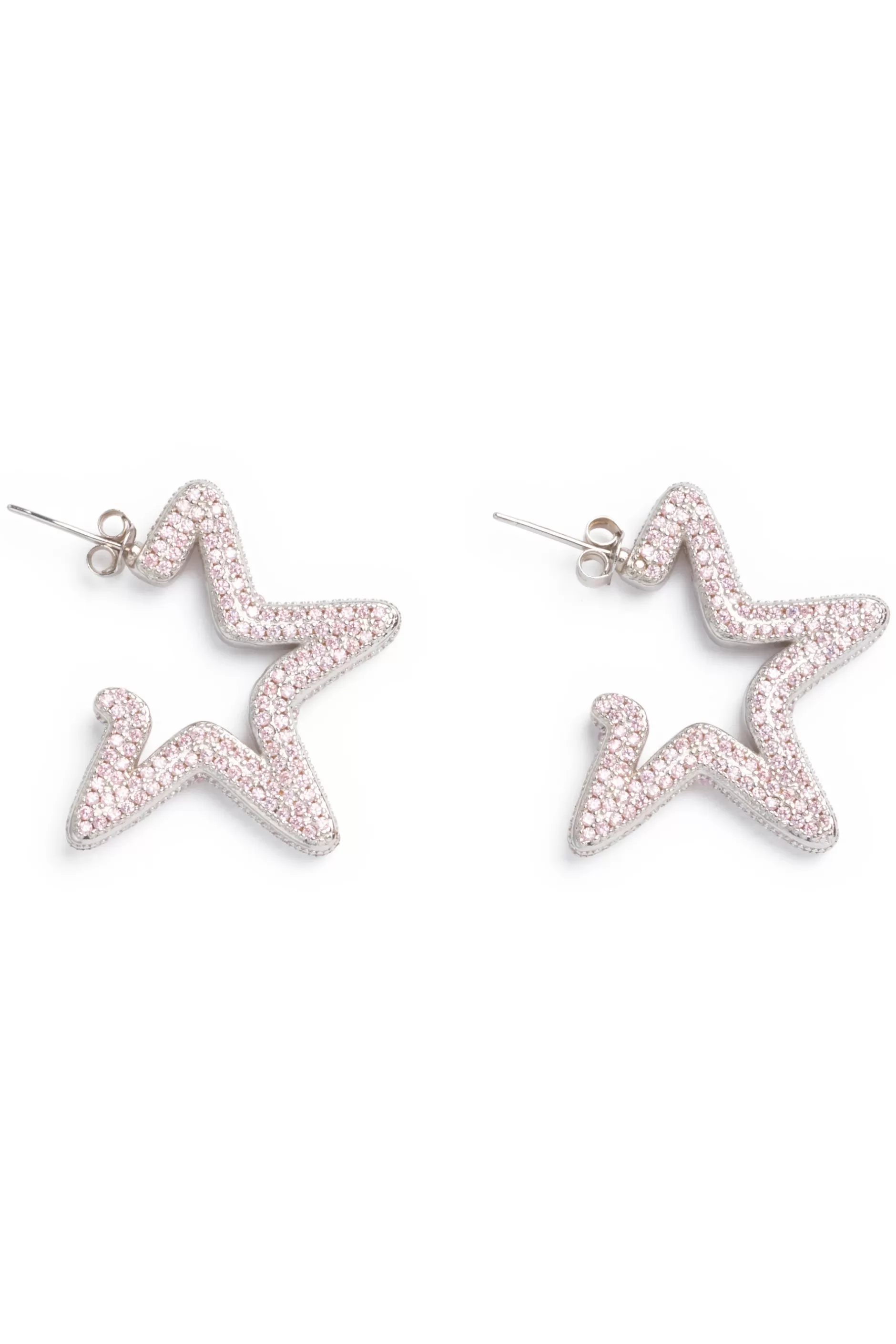 SOFT PINK SUPER STAR HOOPS | Collina Strada Clearance