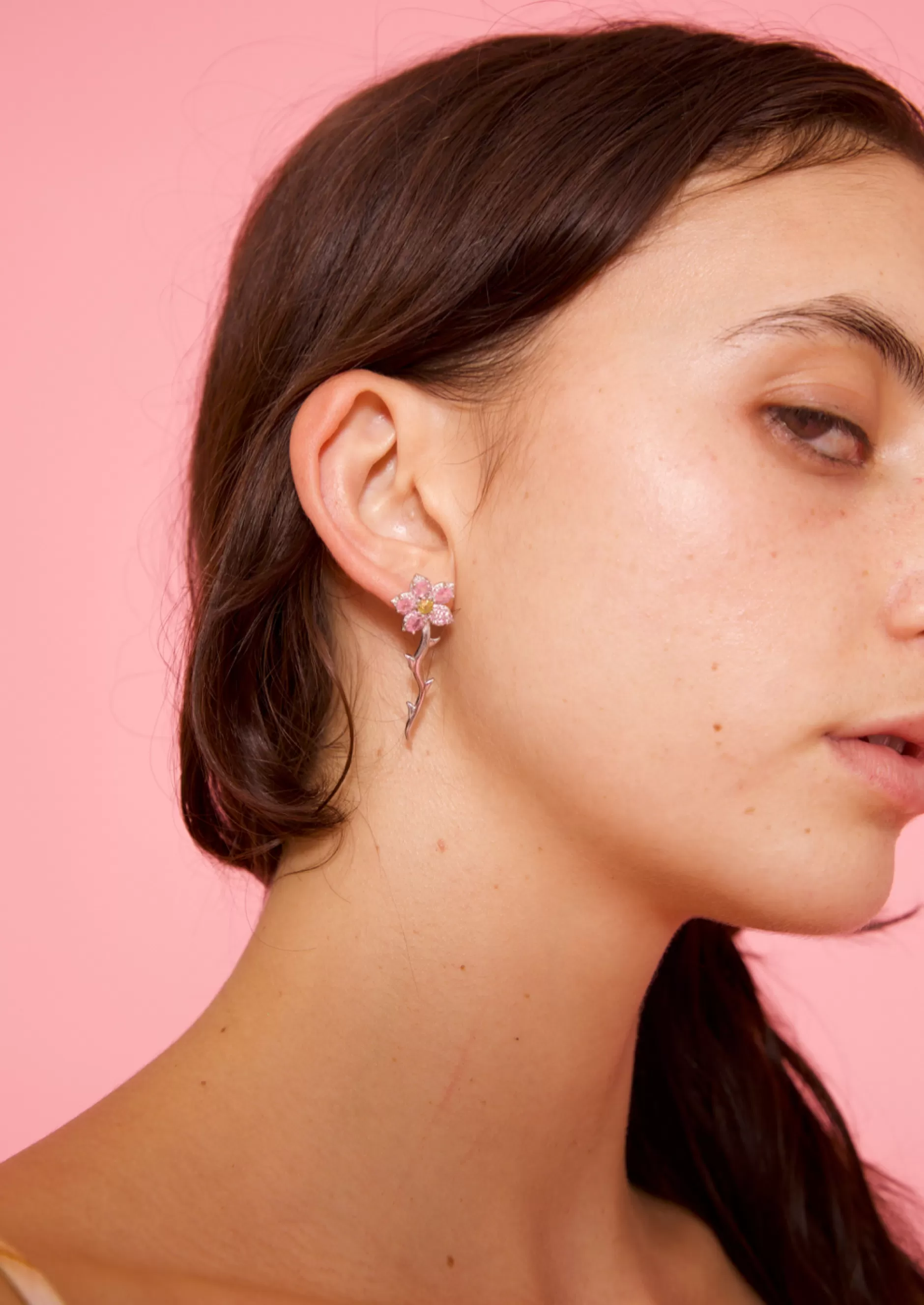 SOFT PINK VINE EARRING | Collina Strada Hot