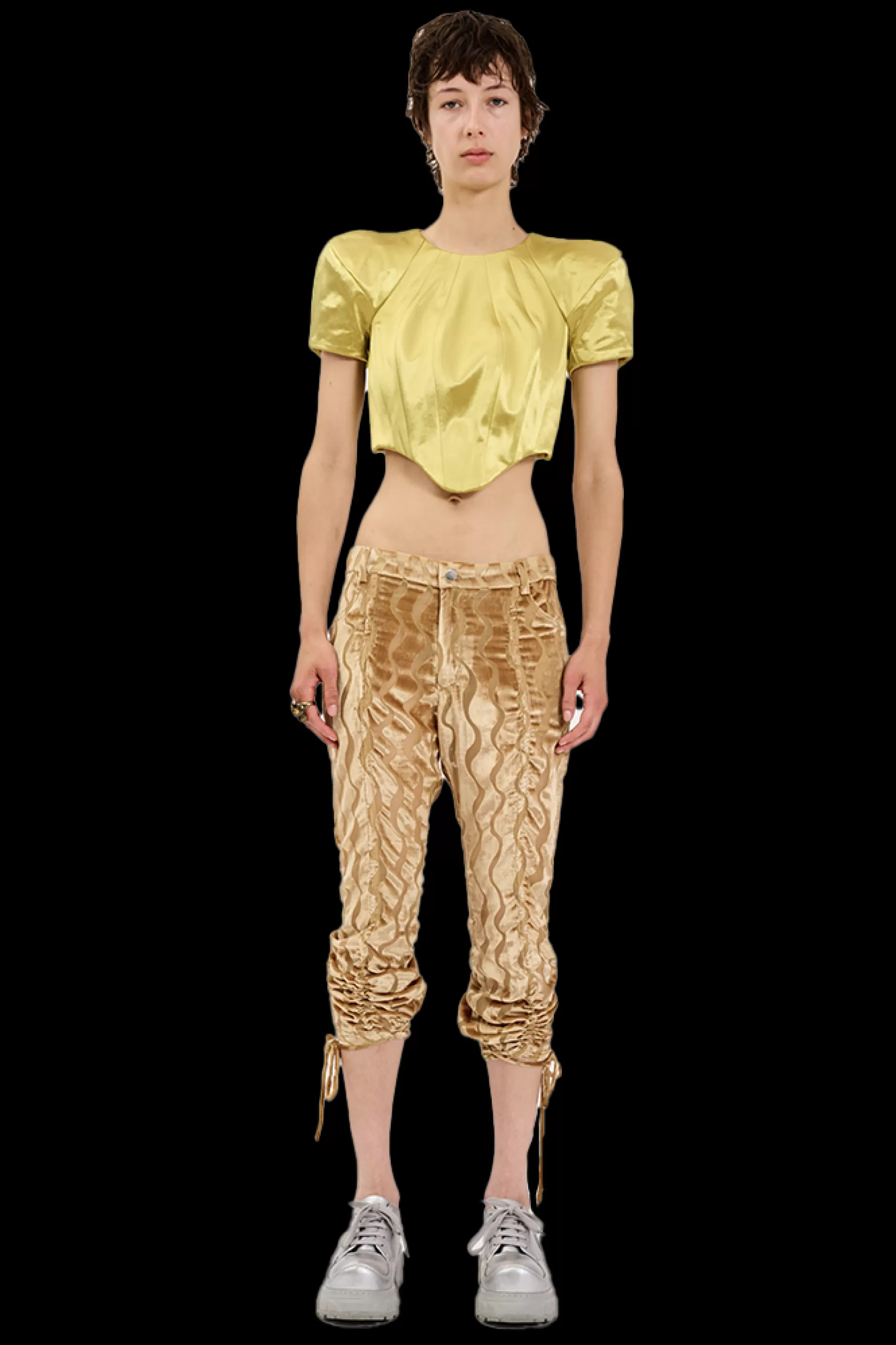 WAVY GOLD MALDIVES PANTS | Collina Strada Fashion